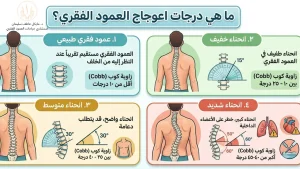 درجات اعوجاج العمود الفقري وكيف يحدد د. مايكل العلاج المناسب لكل حالة